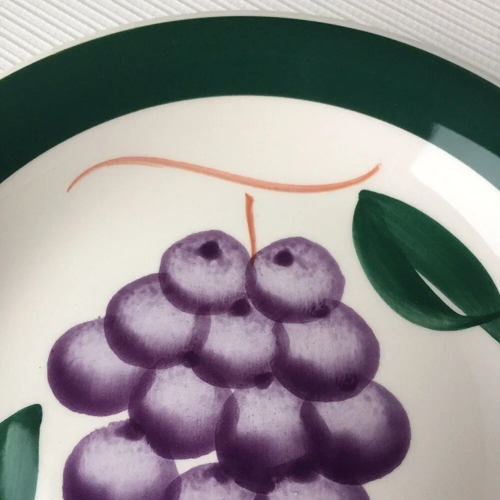 Roma Inc La Primula Grapes Side Salad Plate Italy Handpainted Replacement Dish